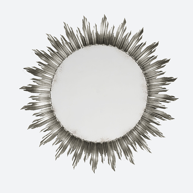 A10 494614 Large Silver Sunburst Mirror