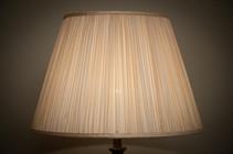 C3 Cl547 W Cream Floor Lamp With, Pleated Lampshade Australia